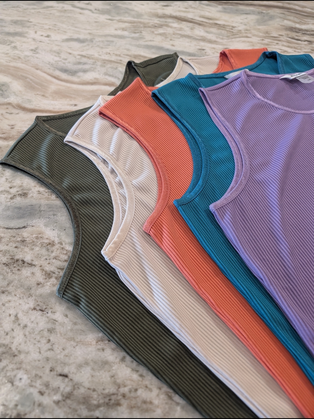 Alia Ribbed Tank Top Set - Picture 2 of 3